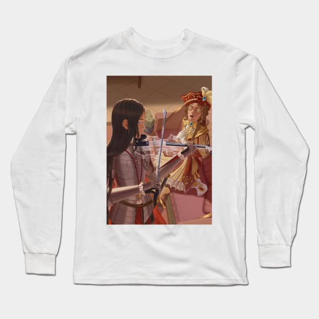 Guardian (Crescent) Knight (Crescent Knight and Female Knight) Long Sleeve T-Shirt by gagimas